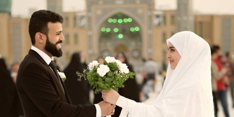 زوج استرالیایی جشن ازدواجشان را در مسجد جمکران برگزار کردند