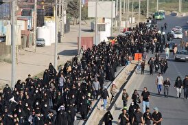 مراسم پیاده روی جاماندگان اربعین حسینی در اسلامشهر