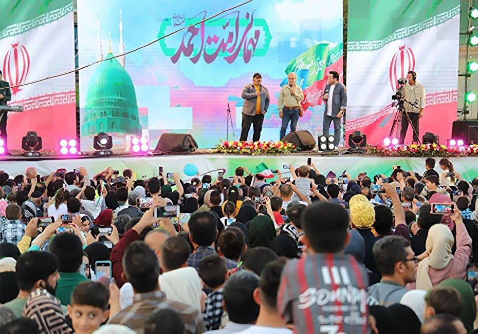 غوغای مردم سنندج در جشن بزرگ مهمانی امت احمد