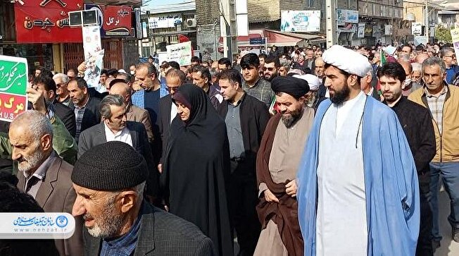 راهپیمایی ۲۲ بهمن در گلستان برگزار شد