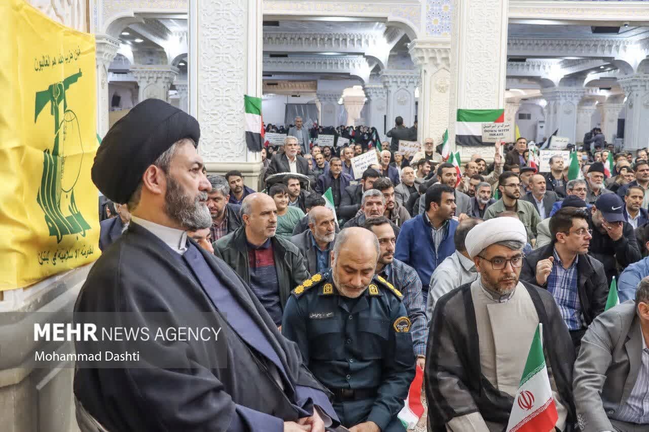 تجمع مردم اردبیل در محکومیت جنایات رژیم صهیونیستی