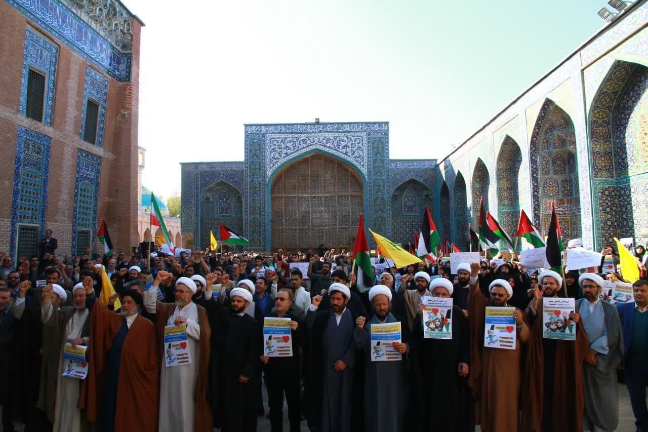 تجمع مردمی آذری های اردبیل در دفاع از زنان و کودکان فلسطین