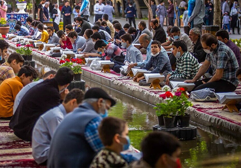 جز خوانی قرآن کریم در چهارباغ اصفهان برگزار می‌شود