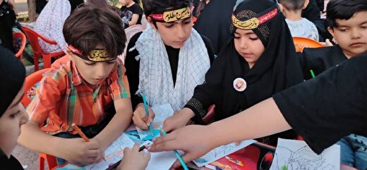 اجرای برنامه های گروه تبلیغی شهیدان اسماعیلی ویژه کودکان استان در ماه محرم
