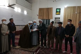 مراسم معارفه روحانی مستقر روستای مارشک مشهد برگزار شد