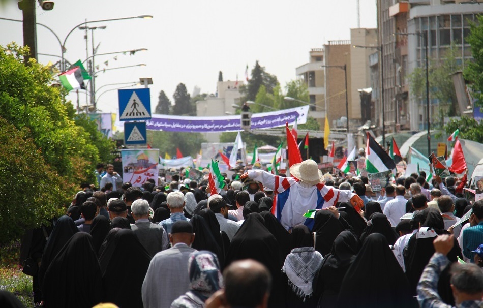 تجلی شاخصه «أَشِدَّاءُ عَلَى الْکُفَّارِ» مسلمانان در روز جهانی قدس