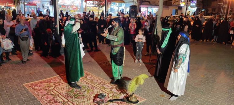 مراسم تعزیه‌خوانی به مناسبت اربعین حسینی برگزار شد