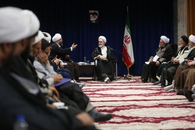 دیدار مدیران تبلیغات اسلامی قم با آیت‌الله اعرافی