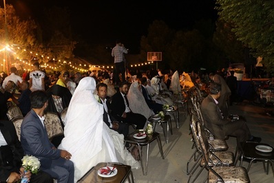 جشن ازدواج ۱۱۰ زوج جوان برگزار شد