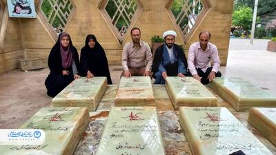 تجدید میثاق کارکنان تبلیغات اسلامی گلستان با شهدای گمنام نورالشهدای گرگان