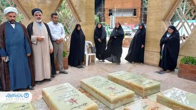 تجدید میثاق کارکنان تبلیغات اسلامی گلستان با شهدای گمنام نورالشهدای گرگان
