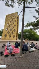 تجدید میثاق کارکنان تبلیغات اسلامی گلستان با شهدای گمنام نورالشهدای گرگان