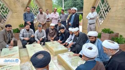 تجدید میثاق کارکنان تبلیغات اسلامی گلستان با شهدای گمنام نورالشهدای گرگان