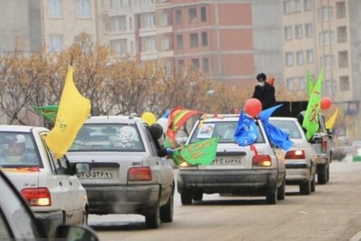 برپایی کاروان خودرویی حیدریون
