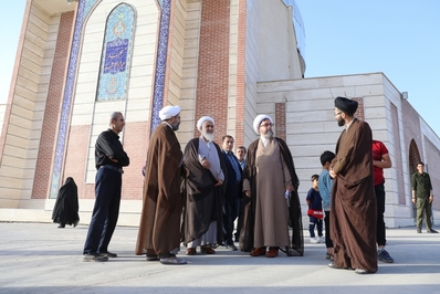 بازدید مدیرکل تبلیغات اسلامی قزوین از فعالیت امام محله مهرگان