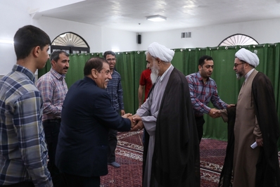بازدید مدیرکل تبلیغات اسلامی قزوین از فعالیت امام محله مهرگان