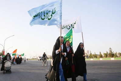 شادپیمایی ۷ کیلومتری در قم