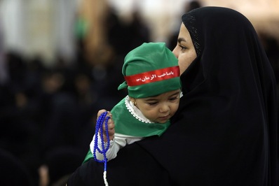 مراسم باشکوه شیرخوارگان حسینی در قم