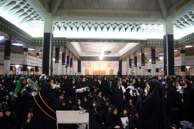 مراسم باشکوه شیرخوارگان حسینی در قم