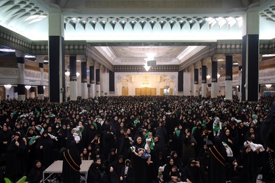 مراسم باشکوه شیرخوارگان حسینی در قم