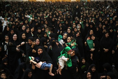 مراسم باشکوه شیرخوارگان حسینی در قم