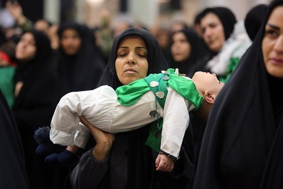 مراسم باشکوه شیرخوارگان حسینی در قم