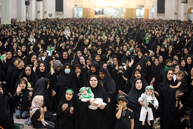 مراسم باشکوه شیرخوارگان حسینی در قم