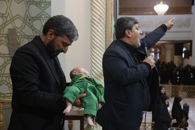 مراسم باشکوه شیرخوارگان حسینی در قم