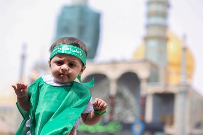 مراسم باشکوه شیرخوارگان حسینی در قم