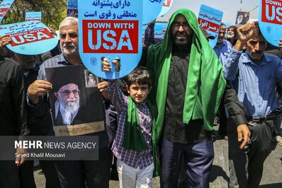 راهپیمایی مردمی محکومیت اهانت به ساحت مقدس قرآن کریم در اهواز