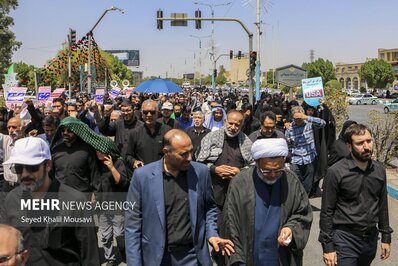 راهپیمایی مردمی محکومیت اهانت به ساحت مقدس قرآن کریم در اهواز
