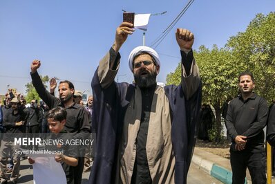 راهپیمایی مردمی محکومیت اهانت به ساحت مقدس قرآن کریم در اهواز
