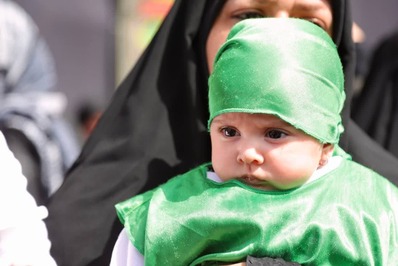 آیین شیرخوارگان حسینی در قزوین