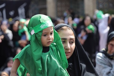 آیین شیرخوارگان حسینی در قزوین