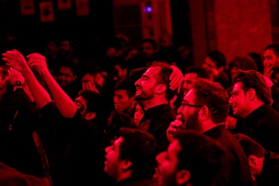 عزاداری در هیئت فاطمیون قم
