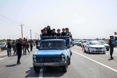روز آخر پیاده روی کاروان «مشایه الاهواز» در ایران