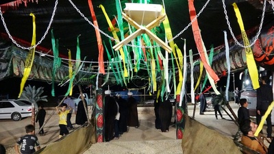 بازدید مدیر کل تبلیغات اسلامی اصفهان از موکب های مسیر زائران کربلا در غرب استان