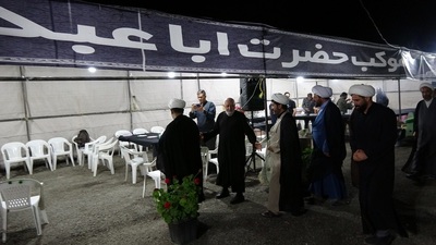 بازدید مدیر کل تبلیغات اسلامی اصفهان از موکب های مسیر زائران کربلا در غرب استان