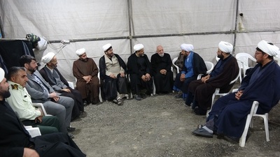بازدید مدیر کل تبلیغات اسلامی اصفهان از موکب های مسیر زائران کربلا در غرب استان