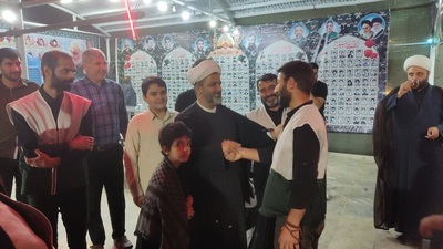 بازدید مدیر کل تبلیغات اسلامی اصفهان از موکب های مسیر زائران کربلا در غرب استان