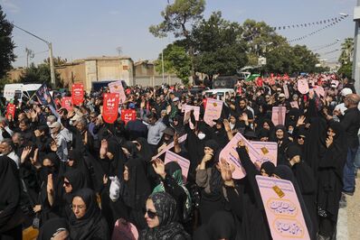 مراسم پیاده روی دلدادگان اربعین حسینی در شیراز