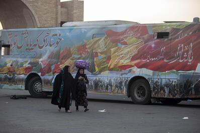 بازگشت زائرین اربعین حسینی از مرز چذابه