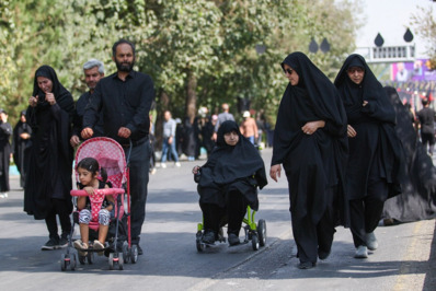 مراسم پیاده روی جاماندگان اربعین در اصفهان برگزار شد