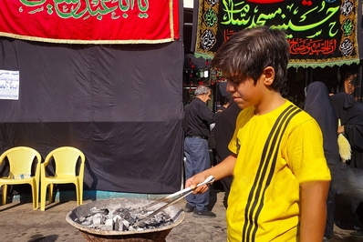 کودکان و نوجوانان در پیاده روی جاماندگان اربعین