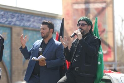 «کاروان پیاده‌روی و مراسم روز اربعین شهر قزوین»