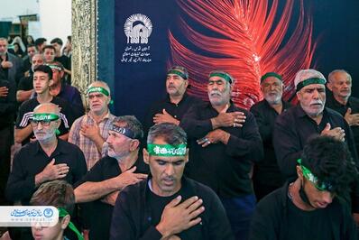 اجتماع عزاداران گلستانی‌ها در حرم مطهر رضوی