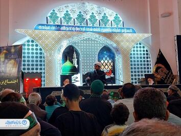 اجتماع عزاداران گلستانی‌ها در حرم مطهر رضوی
