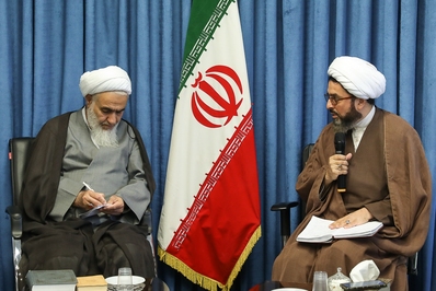 دیدار عوامل مراسم جاماندگان اربعین با امام جمعه قزوین