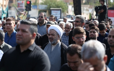 قافله عزاداری امام حسن عسکری (ع) همراه با تشییع شهید گمنام