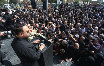 قافله عزاداری امام حسن عسکری (ع) همراه با تشییع شهید گمنام
